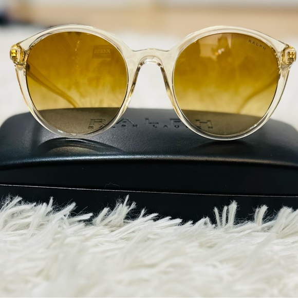 Ralph Lauren Women\'s Sunglasses with Gold Lenses